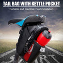 Portable Waterproof Bicycle Rear Seat Saddle Bag with Water Bottle Pocket