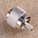 10pcs Connector UHF Male PL259 Plug Crimp Fit for RG58 RG400 RG142 LMR195