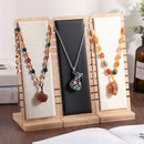 Jewelry Display Stand Leather Surface L-Shape Necklace Pendant Chain Holder
