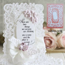 Lace Background Frame Metal Cutting Dies Scrapbook Paper Cards Album Stencil