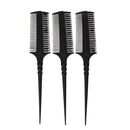 3pcs 3-ways color brush professional salon hair tint tool coloring dye comb