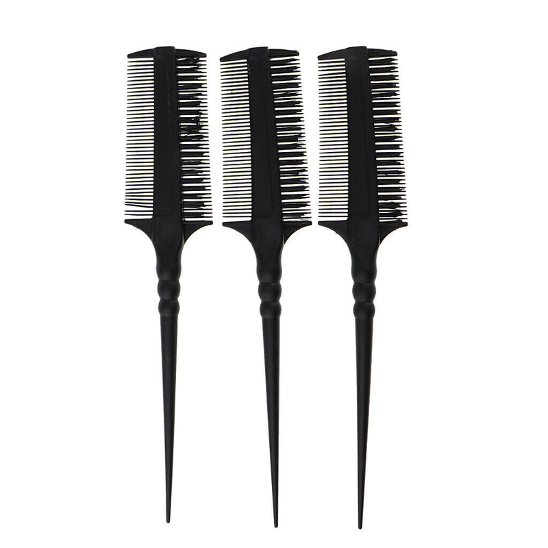 3pcs 3-ways color brush professional salon hair tint tool coloring dye comb