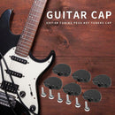 Wood Grain Semicircle Black Ballad Electric Guitar Buttons Knobs Handle Set