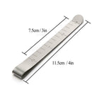 20pcs Stainless Steel Hemming Clips Measurement Ruler Sewing Quilting Clips