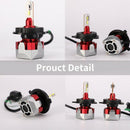 2Pcs Super Bright F6 Car 12000Lm Csp Car Headlights Led Headlights for High