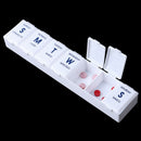 Illiteracy Weekly Pill Box Daily Organiser Medicine Tablet Storage Dispenser