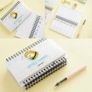 Cartoon Weekly Plan Schedule Spiral Coil Books Diary Notebook Transparen VXO