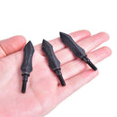 3pcs Hunting 100gr Black Retro Willow Arrow Archery Iron Arrowhead Practice Ti_