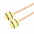 1 Pair Marimba Mallets, Percussion Mallets with Yarn Head and Smooth Wood H E1V9