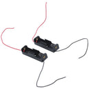 2pcs Spring Clip Black Plastic 1 x 1.5V AA Battery Case Holder H1P1