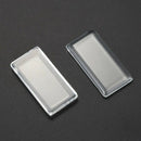 New rectangle crystal clear flat glass rectangular cabochons, 48*24*7mm 8 p