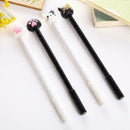 2pcs Point Ballpoint Pen Office Stationery cute cat head Ball Pen Delicate H8D1