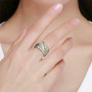 1pc Adjustable Ring Leaf Thumb Fingers Rings Opening Jewelry Women Gift Fas I1C4