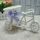 Plastic Tricycle Bike Design Flower Basket Container For Home Wedding Decor  3C
