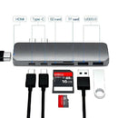 Thunderbolt 3 7In1 Type-C To mi Docking Station Card Reader Usb3.1 Charge X1H1