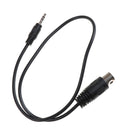 1x DIN 5 Pin Din MIDI Male Plug To 3.5mm Male Stereo Jack Audio Cable 50cm0.5mTO