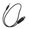 1x DIN 5 Pin Din MIDI Male Plug To 3.5mm Male Stereo Jack Audio Cable 50cm0.5mTO