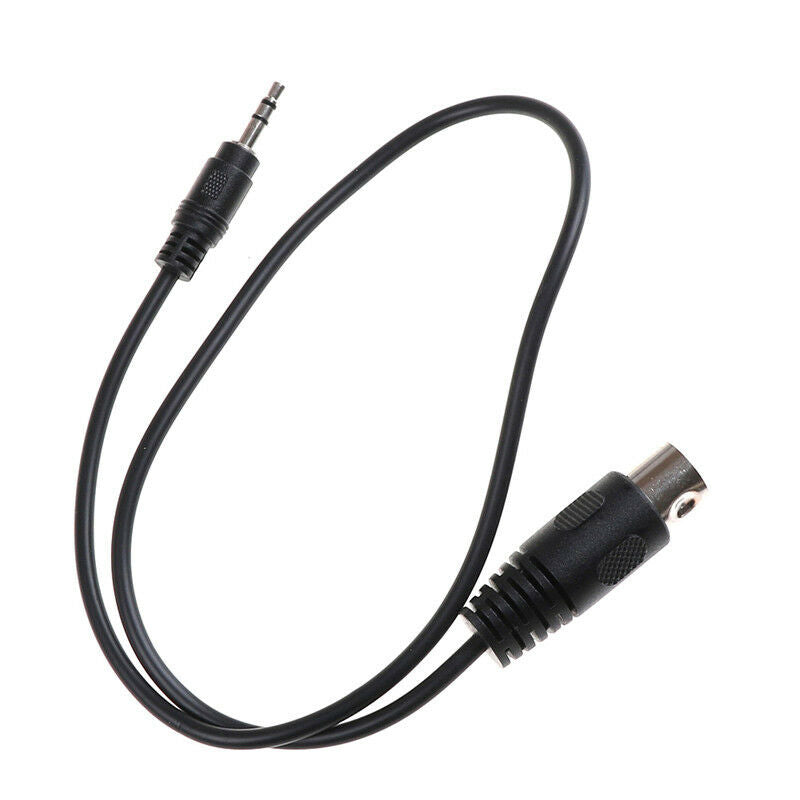 1x DIN 5 Pin Din MIDI Male Plug To 3.5mm Male Stereo Jack Audio Cable 50cm0.5mTO