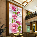 5D DIY diamond Painting Rose Flower Embroidery Diamonds Wall Stickers Decor