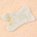 Chinese Natural Jade Stone GuaSha Board Face Neck Body Massager Beauty Tool
