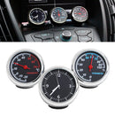 3Pcs Car Quartz Hygrometer Time Clock Temperature Thermometer Moisture Meter