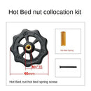 4PCS Upgraded Hand Twist Leveling Nut Diameter 40mm+ 4PCS Hot Bed Spring + 4PCS