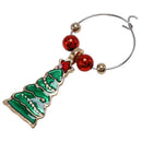 1 Set Christmas Wine Glass Cup Ring Decoration Charms Party New Year Cup Ri