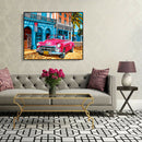 Painting By Numbers Kit DIY Convertible Car Canvas Oil Art Picture Craft