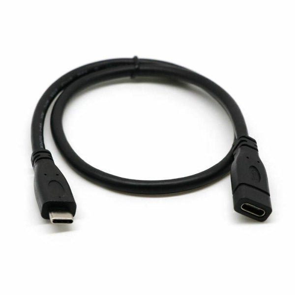 Type C USB 3.1 Male to USB-C Female Extension Data Cable Extender Cord 2M GHF