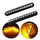Motorcycle 12LED Flexible Strip Light Turn Signal Indicator Amber Waterproof3C