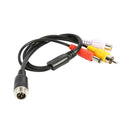 4Pin Aviation Head Male Plug to RCA Female RCA Male DC Male Cable Adapter