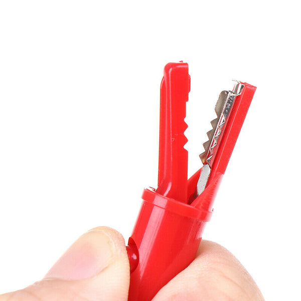 2Pcs push button type full protective alligator clip for professional multimeter