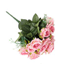 Artificial Silk Peony Pink Rose Bridal Wedding Bouquet Home Decor