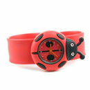 Child Boy Girl Ladybug Adorable Cartoon Silicone Watch - Color: Red