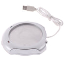 USB Insulation Coaster Heater Heat Electric Coffee Cup Mug Mat Pad Home Offic-