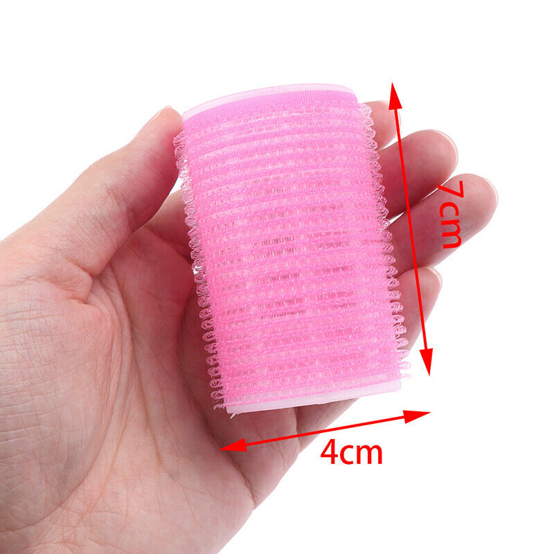 2Pcs DIY Hair Rollers Curlers Self Grip Holding Rollers Hairdressing CurlersBX