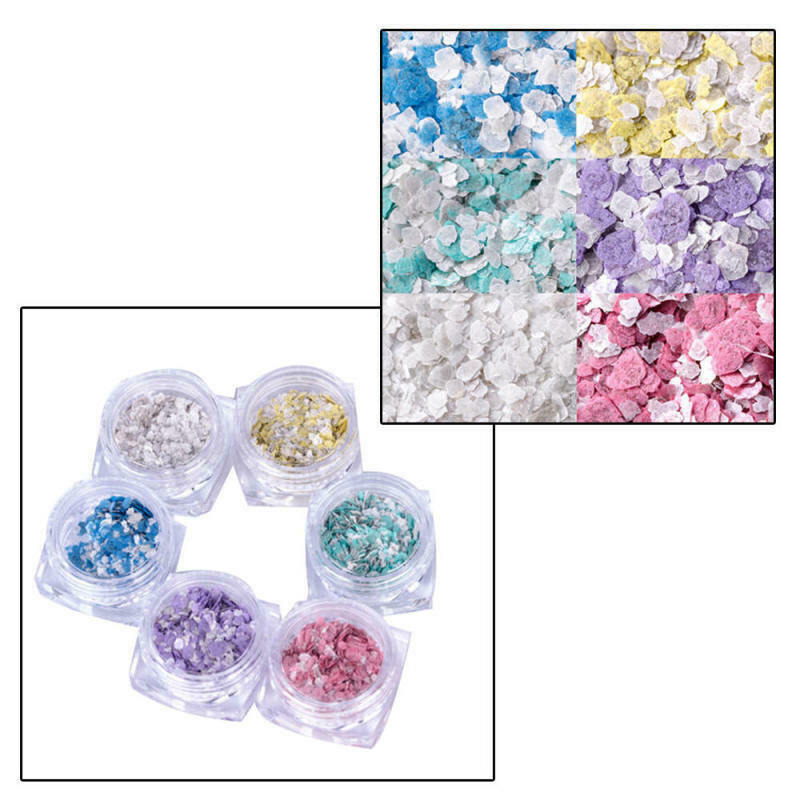 Nail Art Glitter Marble Powder Dust For UV GEL Acrylic Powder Sequins Decor Tips