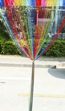 Colorful Rainbow String Fringe Door Curtain Window Room Divider 200x100cm