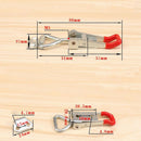 2 Piece Carbon Steel Lock Latch Catch Clamp Clip 4001