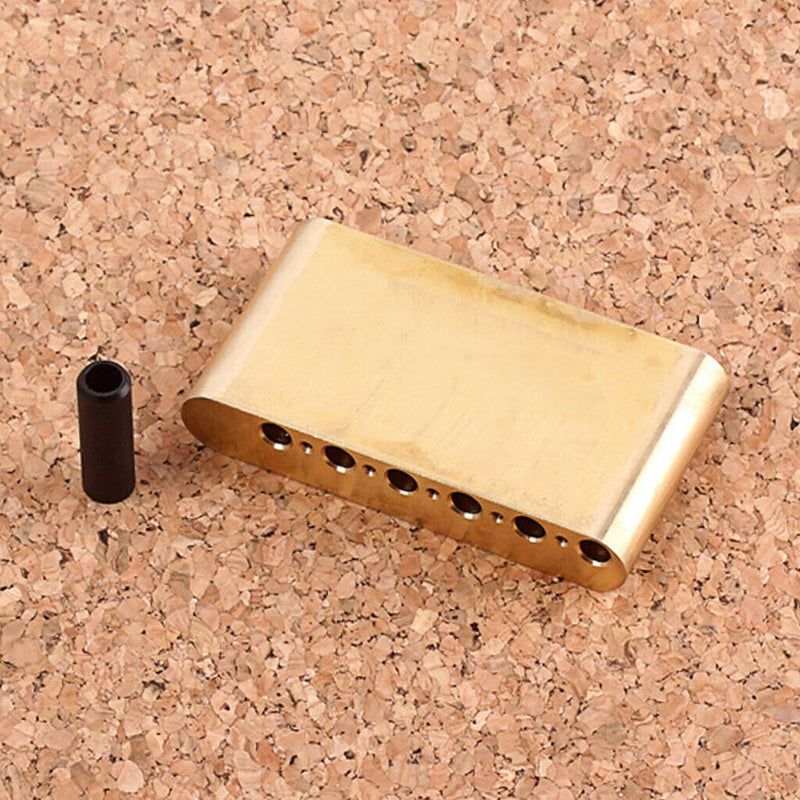 Brass Tremolos Block Bridge with Bar Kits for ST Electric Guitar Parts DIY
