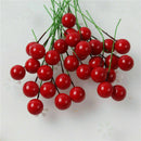 100x Mini Artificial Flower Red Berry Holly Branch Christmas Wedding Party Decor