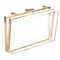 Women Cute Clear Acrylic Box Clutch Crossbody Purse Evening Bag E7E1