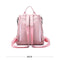 Women'S Shoulder Backpack Soft Leather Sweet Lady Bow Casual Travel Backpac U5E6