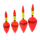 4x Professional Vertical Buoy Bobber Luminous Light Stick Float for Sea Rock