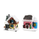 2pcs Christmas Home Decoration LED Light Village Decoration