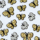 2PCS New Attractive Butterfly Nail Art Stickers Decals Nail Tips Decor Manicure