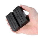 Universal Car Repair Square Slotted Frame Rail Floor Rubber Guard Jack Pad Y7D1