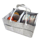 Large Portable Baby Diaper Caddy Organizer - Functional Baby Diaper Basket