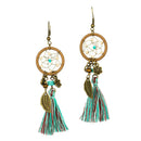 New Bohemian Dream Catcher Tassel Earrings For Women Fashion Boho Ethnic Gr