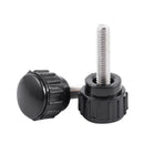 10pcs M4 x 15 x 15mm Black Clamping Knobs Handle for Machinery Lathe